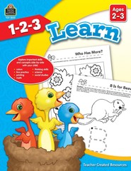 1-2-3 Learn, Ages 2-3 from Teacher Created Resources