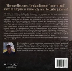 2000 MINI-BIOS OF LINCOLN’S HONORED DEAD BURIED AT GETTYSBURG NATIONAL CEMETERY
