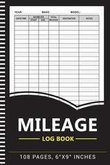 Mileage Log Book: Auto Mileage Journal,Odometer Tracker Logbook, Automotive Mile