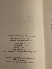 The Complete Encyclopedia of Stitchery by Mildred Graves Ryan 1979