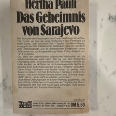 Das Geheimnis von Sarajevo by Hertha Pauli, Paperback, 1978, German