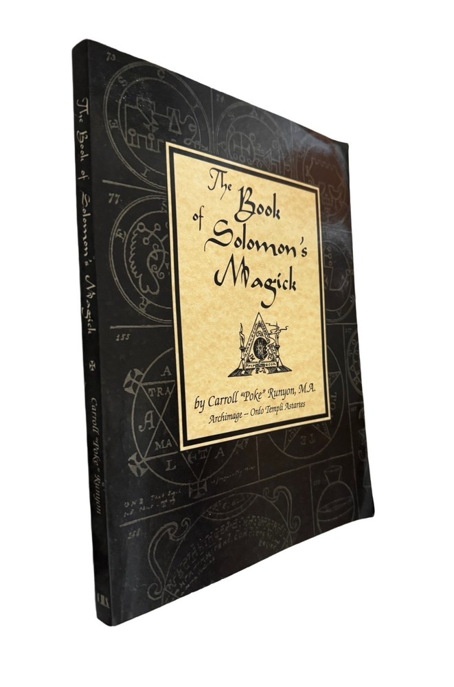 The Book of Solomon’s Magick by Carroll Poke Runyon Paperback used book
