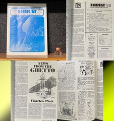 FANZINE Thrust SCIENCE FICTION FANTASY Review #34 Summer 1989 Platt illustrated