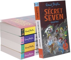The Secret Seven Series 5 Books 15 Story Paperback – Ages 6-8 – By Enid Blyton