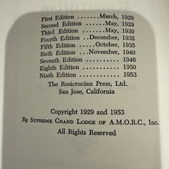 Rosicrucian Principles for Home and Business By H Spencer Lewis 9th Edition 1953