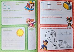 Paw Patrol Pre-K Workbook set of 4 Alphabet Counting Shapes Healthy Heroes