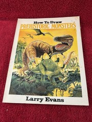 HOW TO DRAW PREHISTORIC MONSTERS By Larry Evans 1979 trade paperback