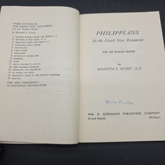 Word Studies: Philippians in the Greek New Testament Paperback Kenneth S. Wuest