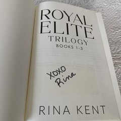Rina Kent X Fitteacherrachel Royal Elite Trilogy Exclusive Signed edition