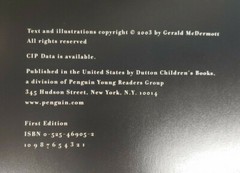 Creation by Gerald McDermott Autographed First Edition pub 2003 s-11H