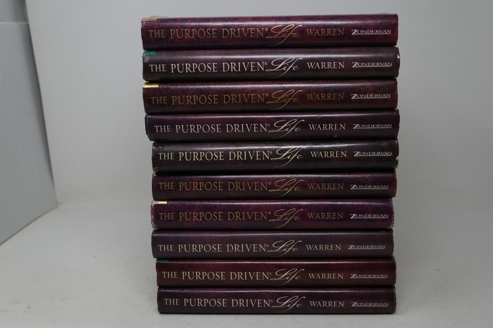 Lot of 10 Copies of The Purpose Driven Life by Rick Warren – Hardcover