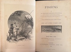 1889 The Badminton Library Fishing Pike and Other Course Fish Antique Sporting