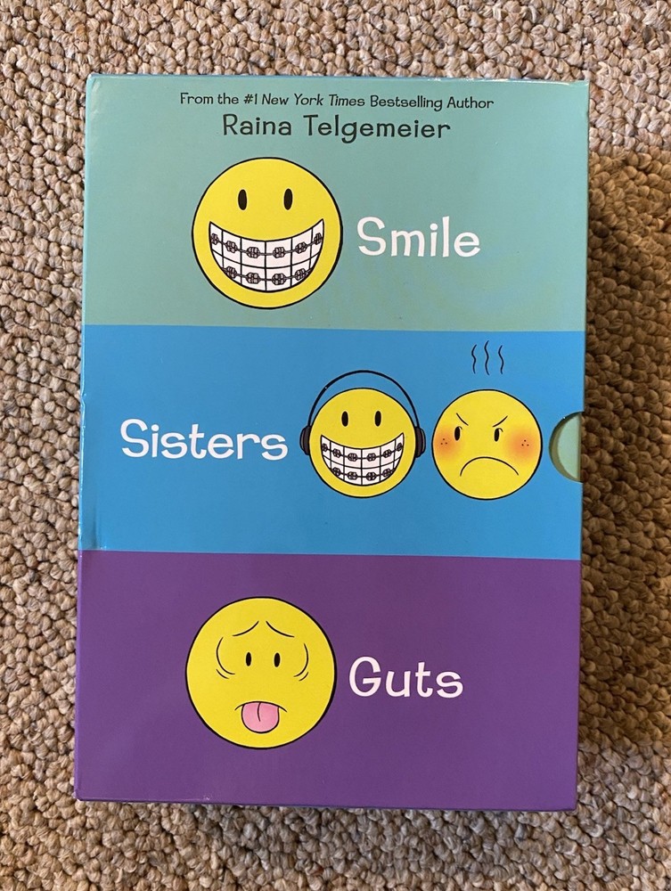 Smile, Sisters, and Guts: the Box Set by Raina Telgemeier