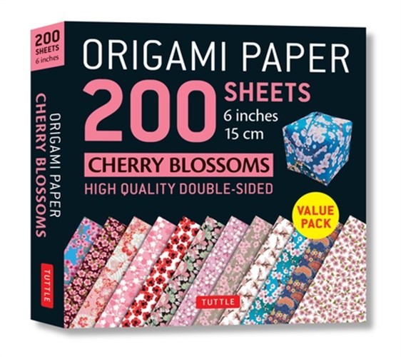Origami Paper 200 Sheets Cherry Blossoms 6″ (15 CM): Tuttle Origami Paper: High-