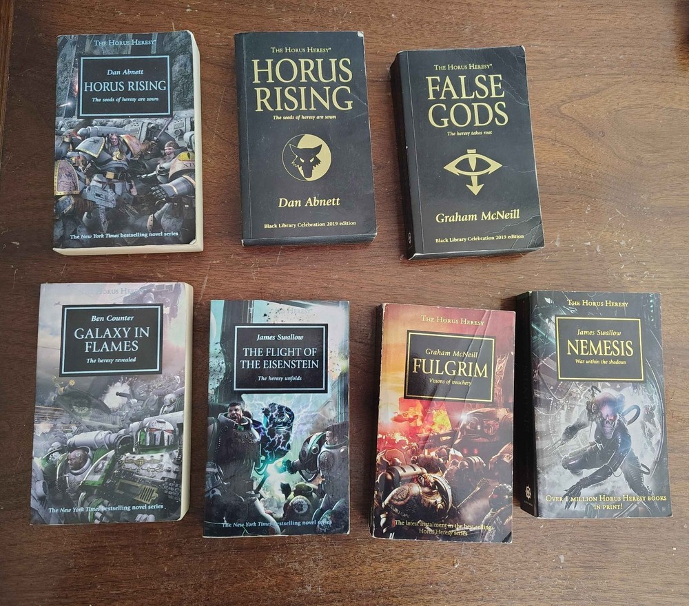 Horus Heresy Series Lot Books 1-5 and 13 including Special Editions