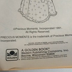 Golden Precious Moments Giant Coloring & Activity Book PB 1991 Ages 4-8