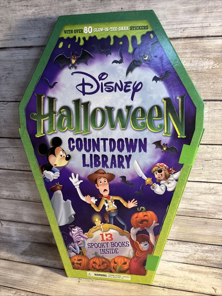 Disney Halloween Countdown Library 13 Spooky Books 80 Stickers Better Than Candy