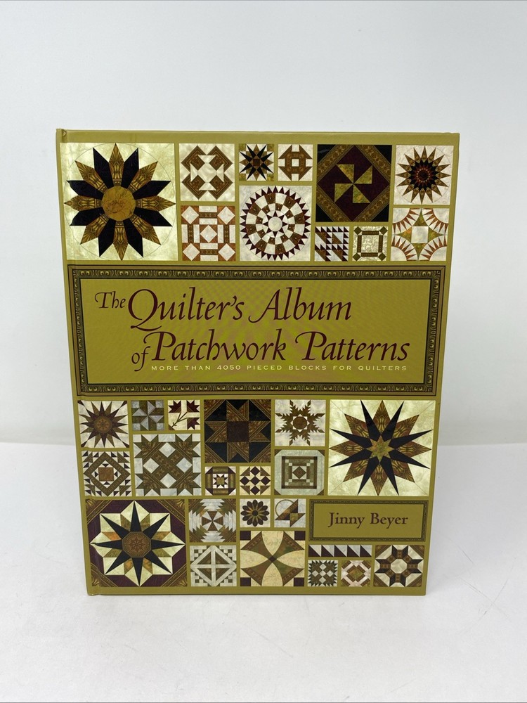Quilter’s Album of Patchwork Patterns 4050 Pieced Blocks w/ Plastic Grid Sheets