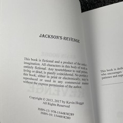 JACKSON’S REVENGE By Kevin Hogge 2017 Action Adventure Western