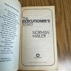 The Executioners Song NORMAN MAILER First Printing PB 1980 Warner Books
