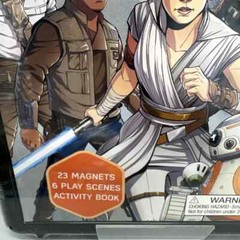 Star Wars: The Rise Of Skywalker Book and Magnetic Play Set New Sealed