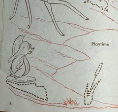 BAMBI Golden STICKER FUN 1988 Coloring Book Pre-Cut Stickers Lick Stick