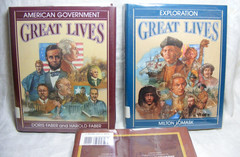 Vintage Lot of 3 Great Lives Books Copyright 1988 & 1997 Charles Scribner’s Sons