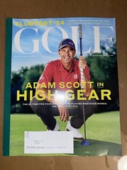 GOLF MAGAZINE MARCH 2024 ADAM SCOTT HIGH GEAR 32 TIME PRO TOUR CHAMP 88 PAGES