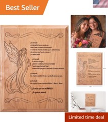 Unique Engraved 7×9” Wood Plaque for Mother’s Day – Spanish Poem Keepsake