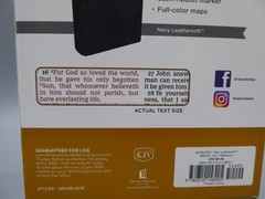 King James Version Bible, Large Giant Print 11.5-Pt, Blue Leather-Soft Cover