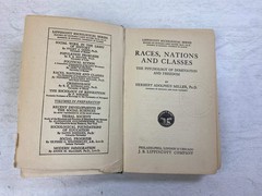 Races, Nations, and Classes by Miller Ex-library 1924 HC