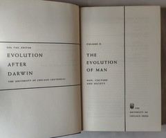 Evolution After Darwin The University Of Chicago Centennial 3 Volume HB 1960