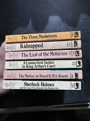 Vintage Moby Books Mini Illustrated Classics Lot Of 6 Sherlock Mohicans Musketee