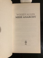 Woody Allen Mere Anarchy Ebury Press 2007 First Ed/F.Print SC LN 🎬