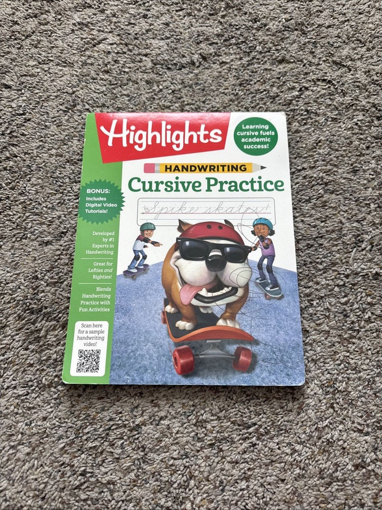 Handwriting: Cursive Practice by Highlights Learning (2019, Trade Paperback)