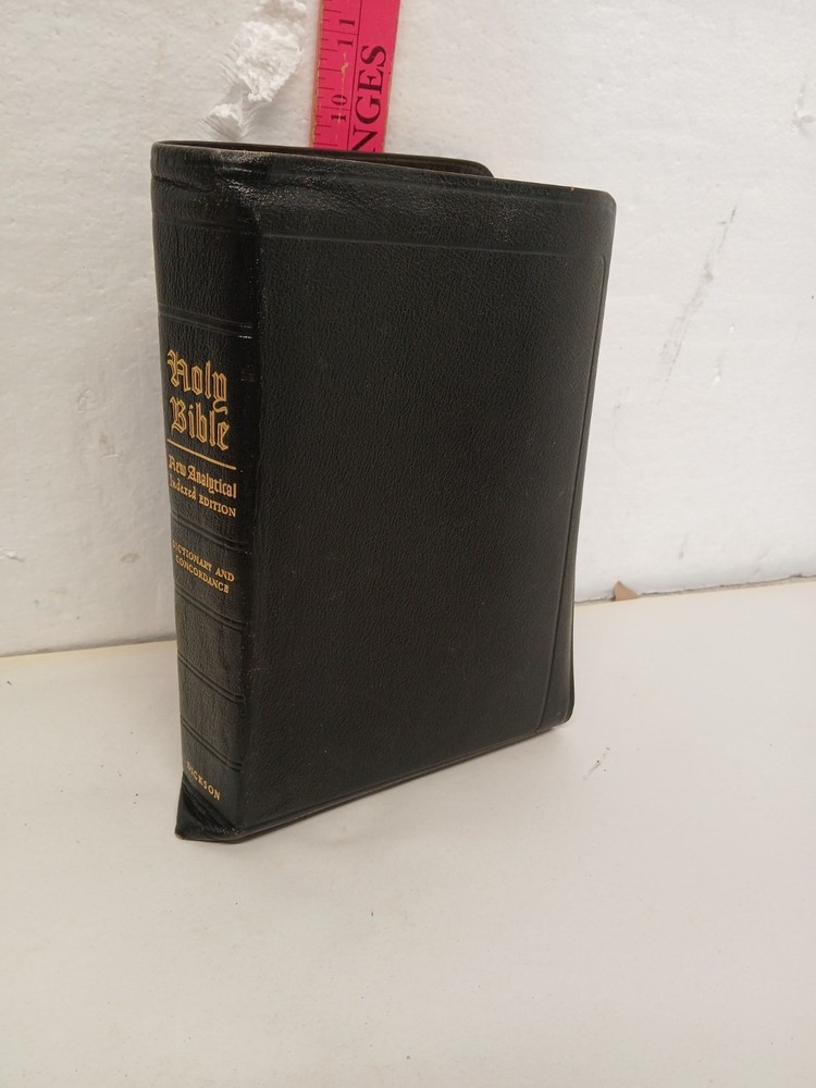 1950 New Analytical Bible Dictionary KJV Genuine Morocco Leather Dickson