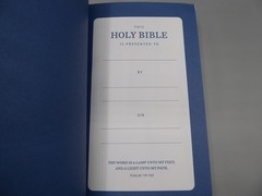 King James Version Bible, Large Giant Print 11.5-Pt, Blue Leather-Soft Cover