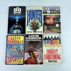 Lot of 6 Mystery Western PB Novels/Books Multiple Titles & Authors