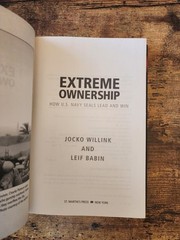 Signed Jocko Bookplate Extreme Ownership: How U. S. Navy SEALs Lead & Win