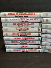 Great Illustrated Classics HC Lot Of 18 Books Sherlock Holmes Wizard of Oz Heidi