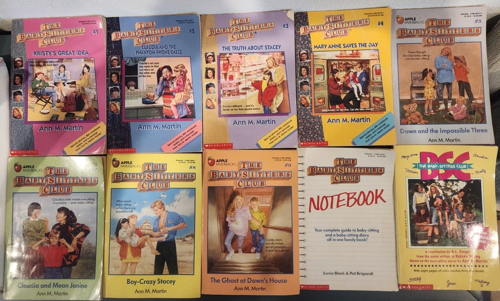 The Baby-Sitters Club Books #1-5, 7-9, Notebook & BSC by Ann M. Martin Paperback