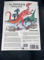 Dinosaur Coloring Book (Dover Nature Coloring Book) by Anthony Rao 90% Uncolored