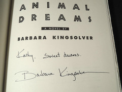 Animal Dreams Signed by Barbara Kingsolver Hardcover Dust Jacket First Edition