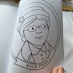 New Color School Coloring History Coloring Book 44 Pages Rosa Parks Womens Vote