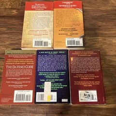 Dan Brown Paperback Books Lot of 5