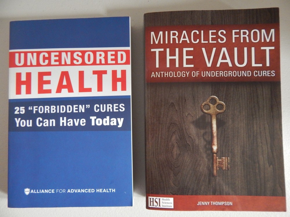 Lot 2 Miracles from the Vault + Uncensored Health PB books Jenny Thompson + AFAH