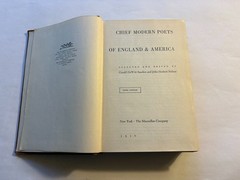 Chief Modern Poets of England and America 3rd Ed. 1950 Edited by Sanders/ Nelson
