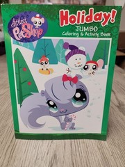 Littlest Pet Shop Jumbo Holiday Coloring Book 2010 Christmas Never Used