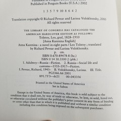 Anna Karenina Paperback Soft Cover Leo Tolstoy 800+ Pages Y2K Edition