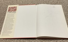 Burne Hogarth Dynamic Wrinkles & Drapery Art Book, 1st Printing 1992 HCDJ SOAT